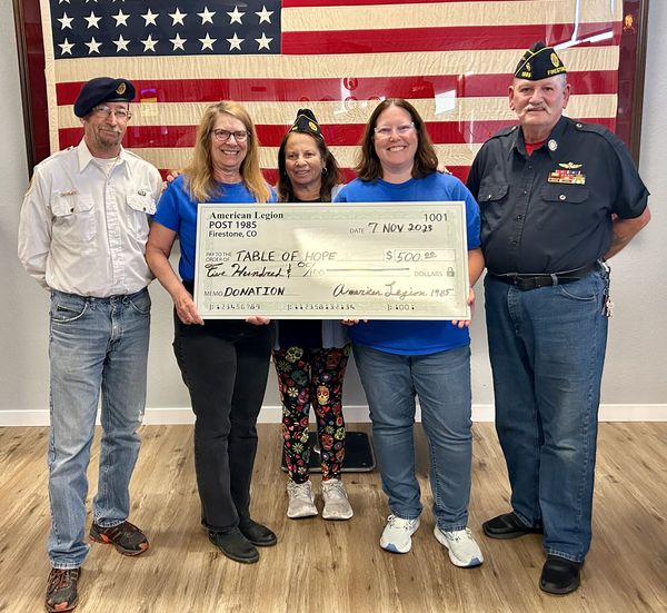 Firestone American Legion Donation